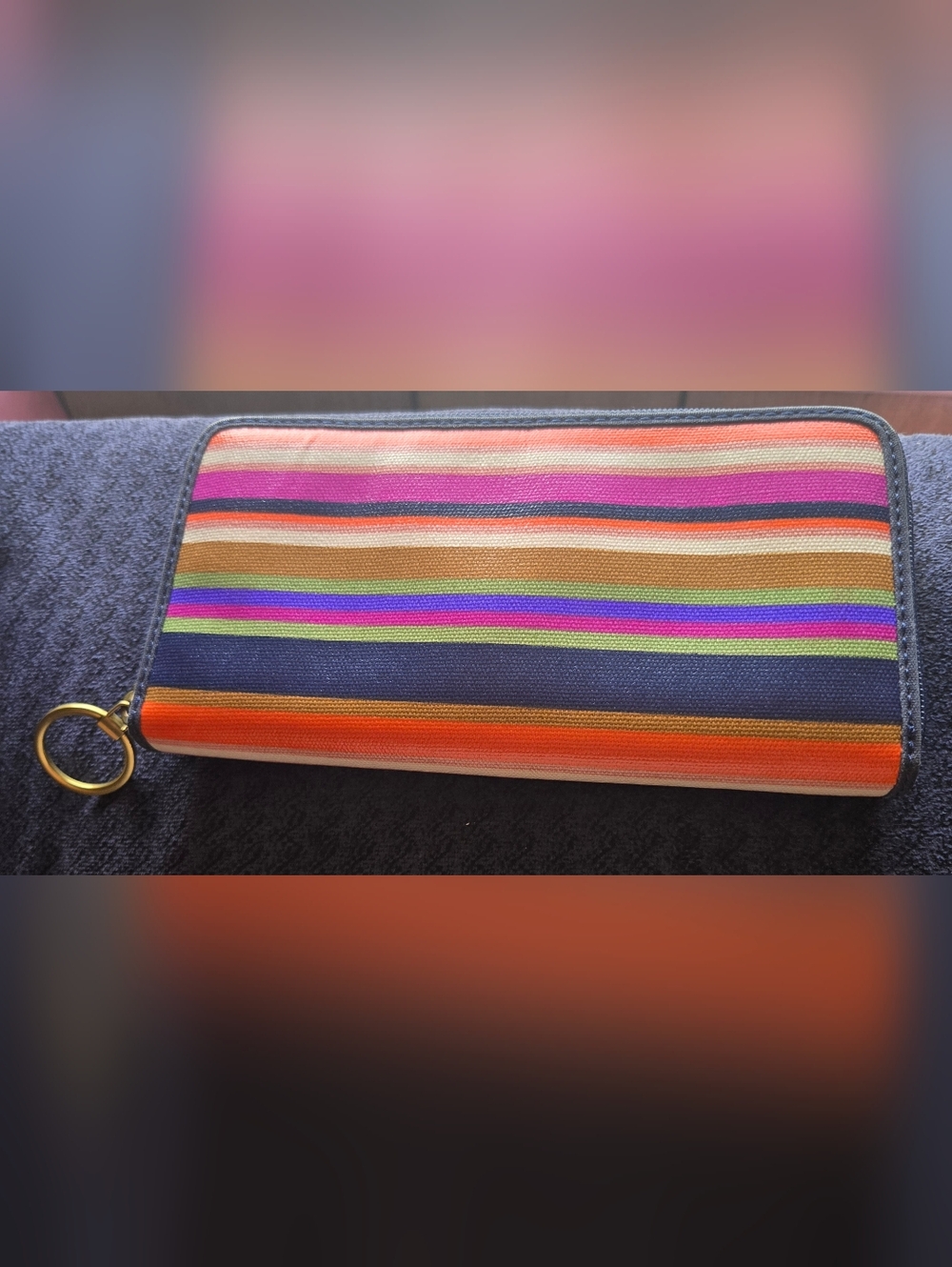 Fossil Multi-Color Striped Clutch Wallet - Picture 2 of 7